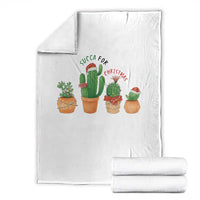 Funny Succulent Plant Lover Gift Throw Blanket Succa For Christmas - Wonder Print Shop