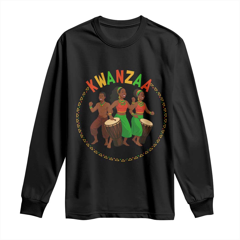 Celebrate Kwanzaa Together African Culture Dance Gift Long Sleeve Shirt - Wonder Print Shop