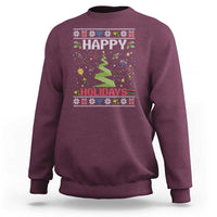 Happy Holidays For All Christmas Hanukkah Kwanzaa Gift Sweatshirt - Wonder Print Shop