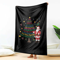 Pro Democracy Activist Christmas Tree Throw Blanket Human Rights Xmas Gift - Wonder Print Shop