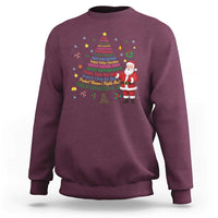 Pro Democracy Activist Christmas Tree Sweatshirt Human Rights Xmas Gift - Wonder Print Shop