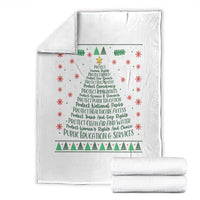 Ugly Activist Christmas Tree Throw Blanket Human Rights Xmas Gift - Wonder Print Shop