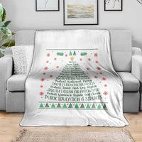 Ugly Activist Christmas Tree Throw Blanket Human Rights Xmas Gift - Wonder Print Shop
