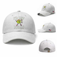 Funny Tennis Quote Baseball Cap Id Hit That