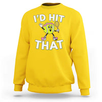 Funny Tennis Quote Sweatshirt Id Hit That - Wonder Print Shop