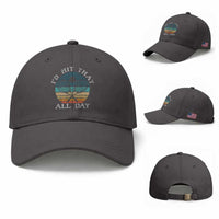 Id Hit That All Day Baseball Cap Funny Tennis Player Gift