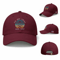 Id Hit That All Day Baseball Cap Funny Tennis Player Gift