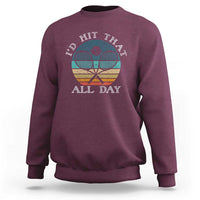 Id Hit That All Day Sweatshirt Funny Tennis Player Gift - Wonder Print Shop