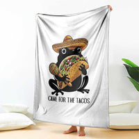 Grumpy Frog Cinco De Mayo Throw Blanket Came For The Tacos