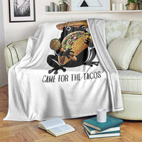 Grumpy Frog Cinco De Mayo Throw Blanket Came For The Tacos