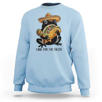 Grumpy Frog Cinco De Mayo Sweatshirt Came For The Tacos