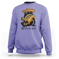 Grumpy Frog Cinco De Mayo Sweatshirt Came For The Tacos