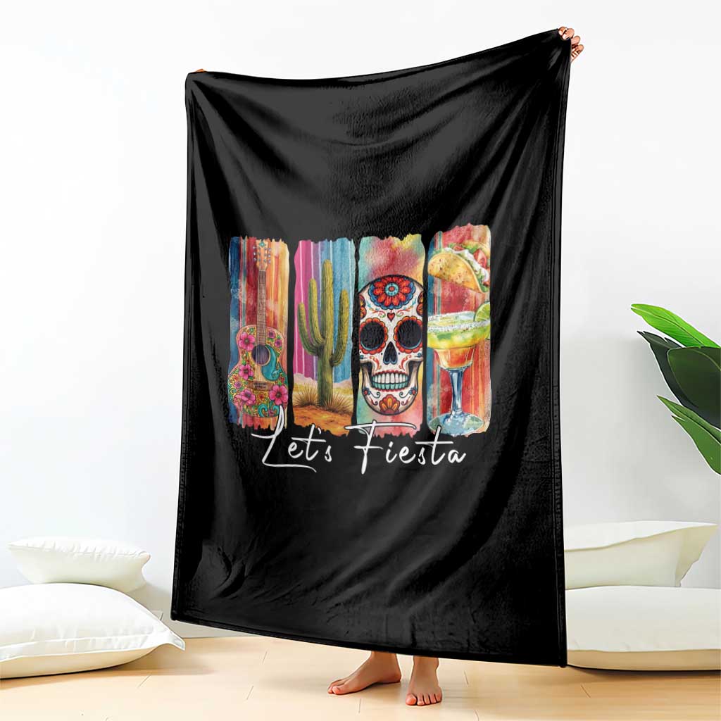 Cinco De Mayo Lets Fiest Throw Blanket Funny Mexican Party Gift