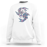Transgender Ally Koi Fish Sweatshirt Funny Japanese Art Graphic