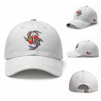 Rainbow Koi Fish LGBTQ Pride Baseball Cap Colorful Japanese Carp