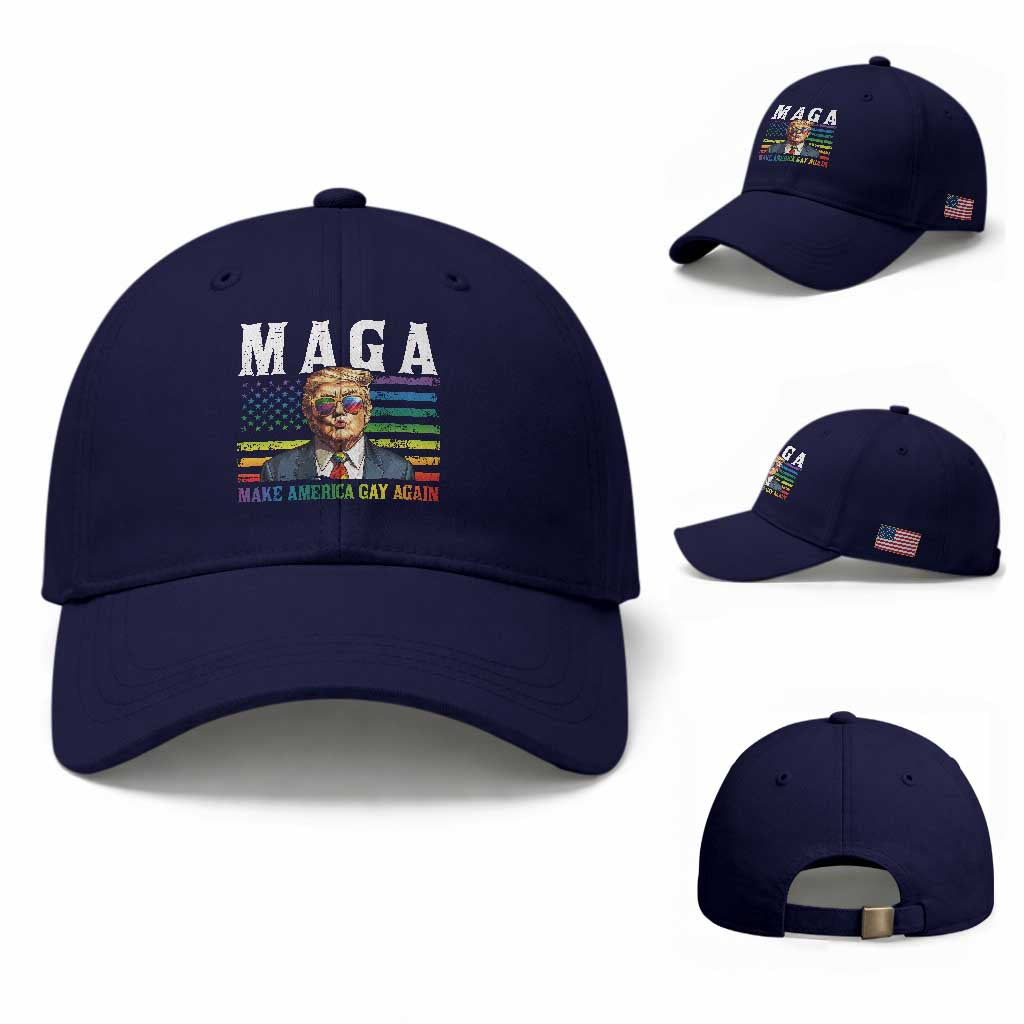Make America Gay Again Baseball Cap LGBTQ Political Satire