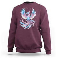 Transgender Phoenix Reborn Sweatshirt Trans Pride Flag Bird