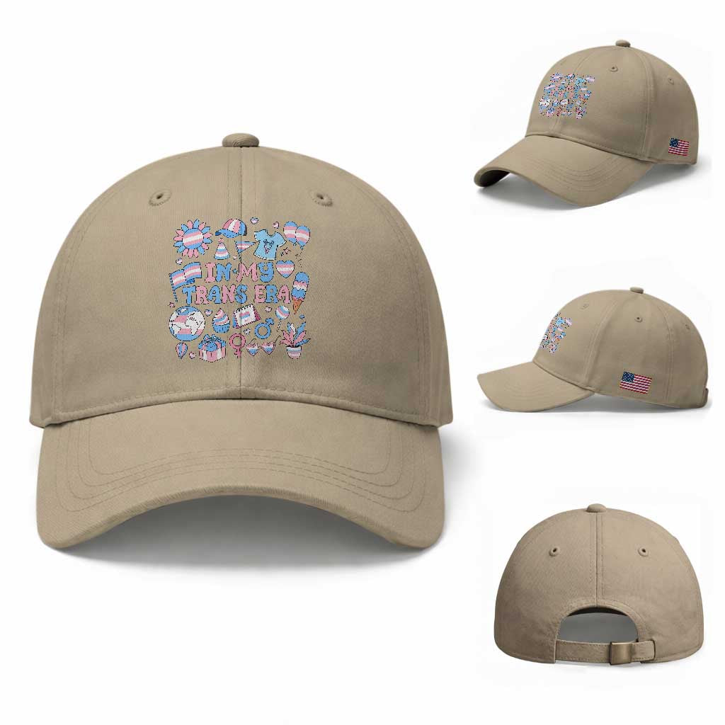 Transgender Pride In My Trans Era Baseball Cap Proud Ally Support Graphic