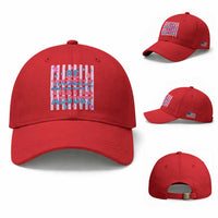 Striped Glitter Effect Printed Trans Rights Baseball Cap Be Yourself They Will Adjust