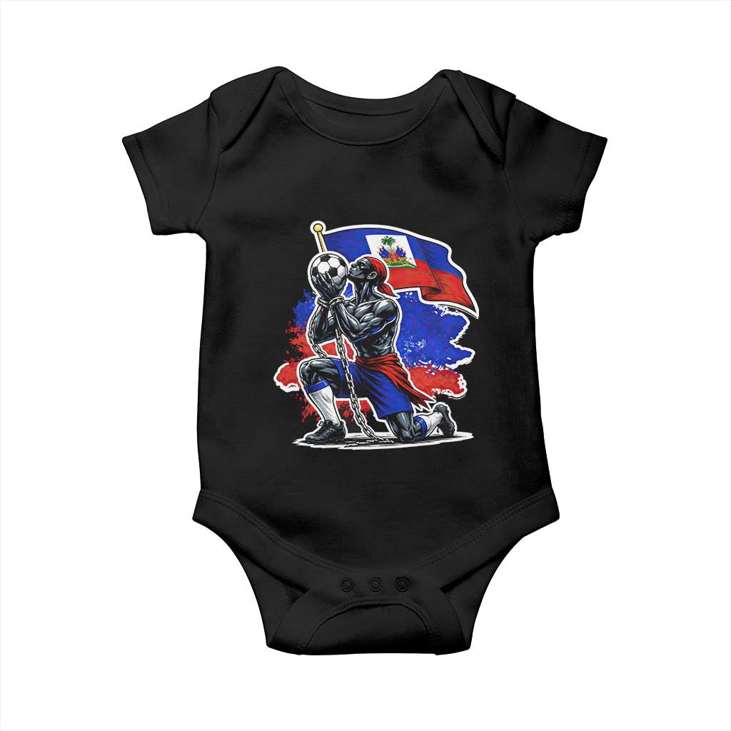 Proud Haiti Soccer Fan Baby Onesie Ayiti Heritage Pride