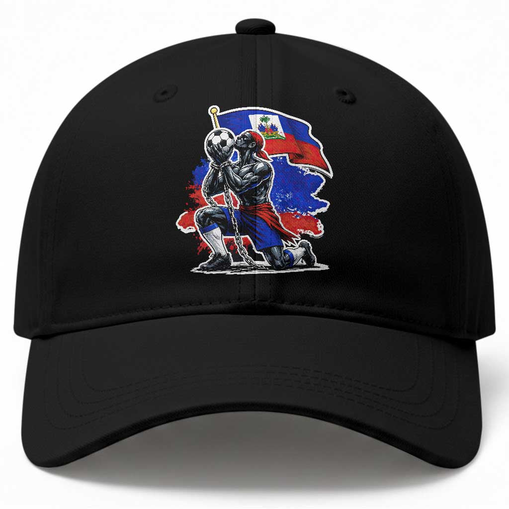 Proud Haiti Soccer Fan Baseball Cap Ayiti Heritage Pride