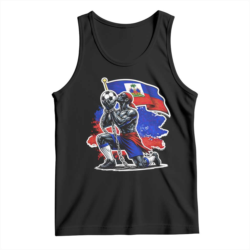 Proud Haiti Soccer Fan Tank Top Ayiti Heritage Pride