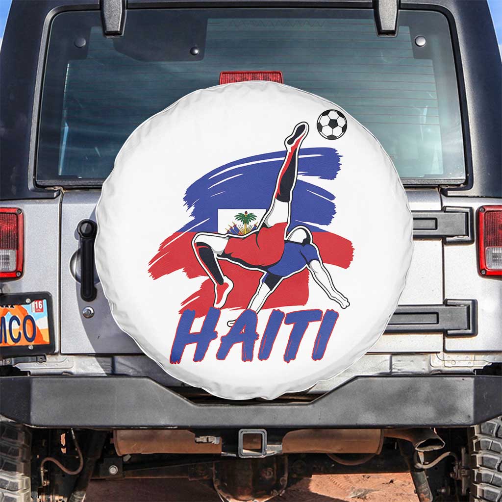 Caribbean Soccer Lover Gift Spare Tire Cover Haitian Heritage Pride