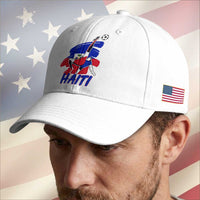 Caribbean Soccer Lover Gift Baseball Cap Haitian Heritage Pride