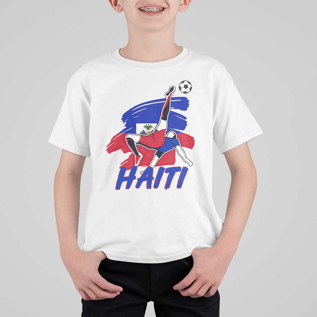 Caribbean Soccer Lover Gift T Shirt For Kid Haitian Heritage Pride