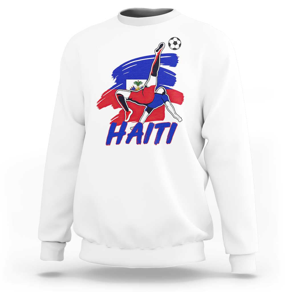 Caribbean Soccer Lover Gift Sweatshirt Haitian Heritage Pride