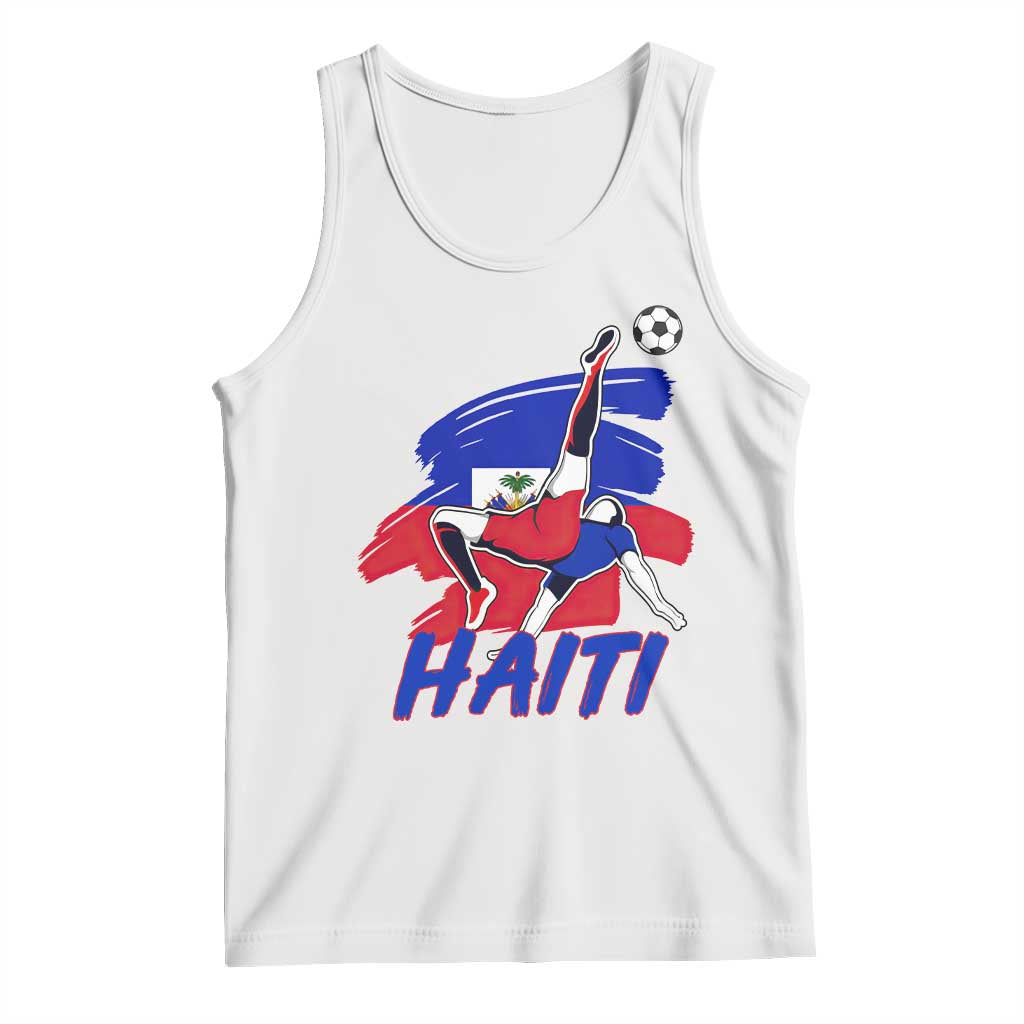 Caribbean Soccer Lover Gift Tank Top Haitian Heritage Pride
