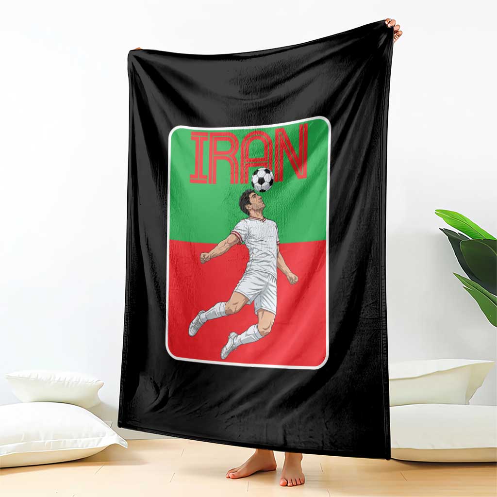 Iran Soccer Lover Throw Blanket Proud Persian Roots Gift