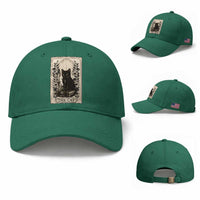 Funny The Cat Book Baseball Cap Kitty Lover Tarot Card