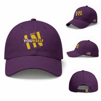 Inspirational Quote Baseball Cap Believe In Yourself Motivation