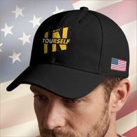 Inspirational Quote Baseball Cap Believe In Yourself Motivation