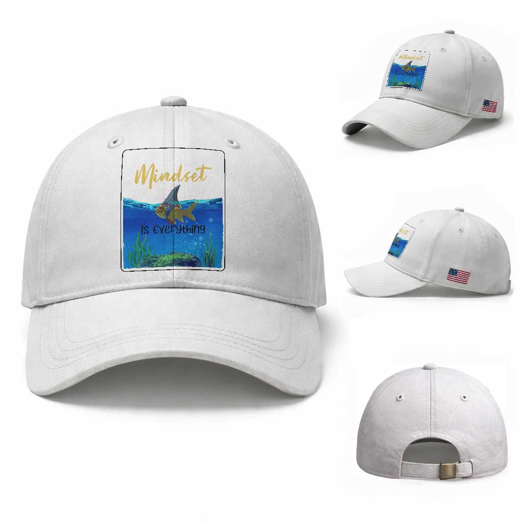 Mindset Is Everything Baseball Cap Positive Thinking Motivation
