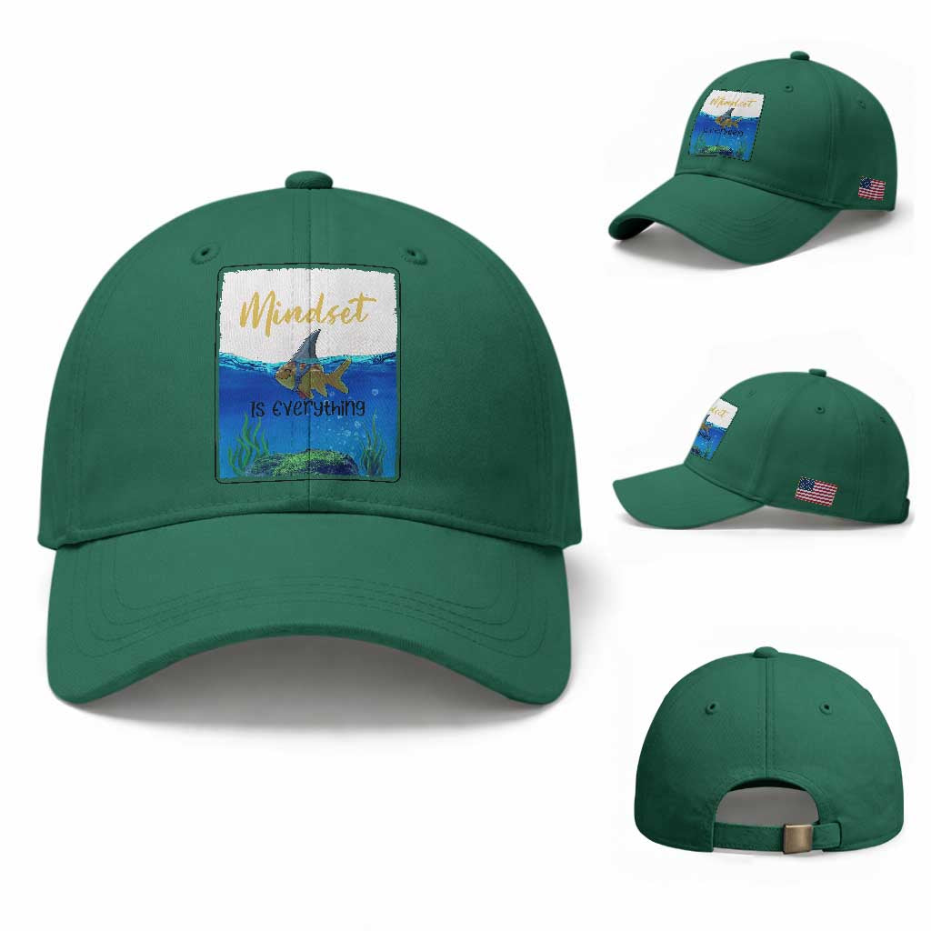 Mindset Is Everything Baseball Cap Positive Thinking Motivation