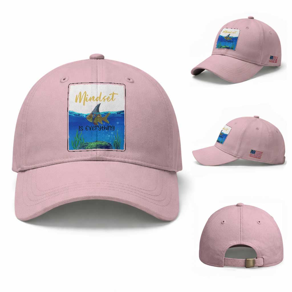 Mindset Is Everything Baseball Cap Positive Thinking Motivation