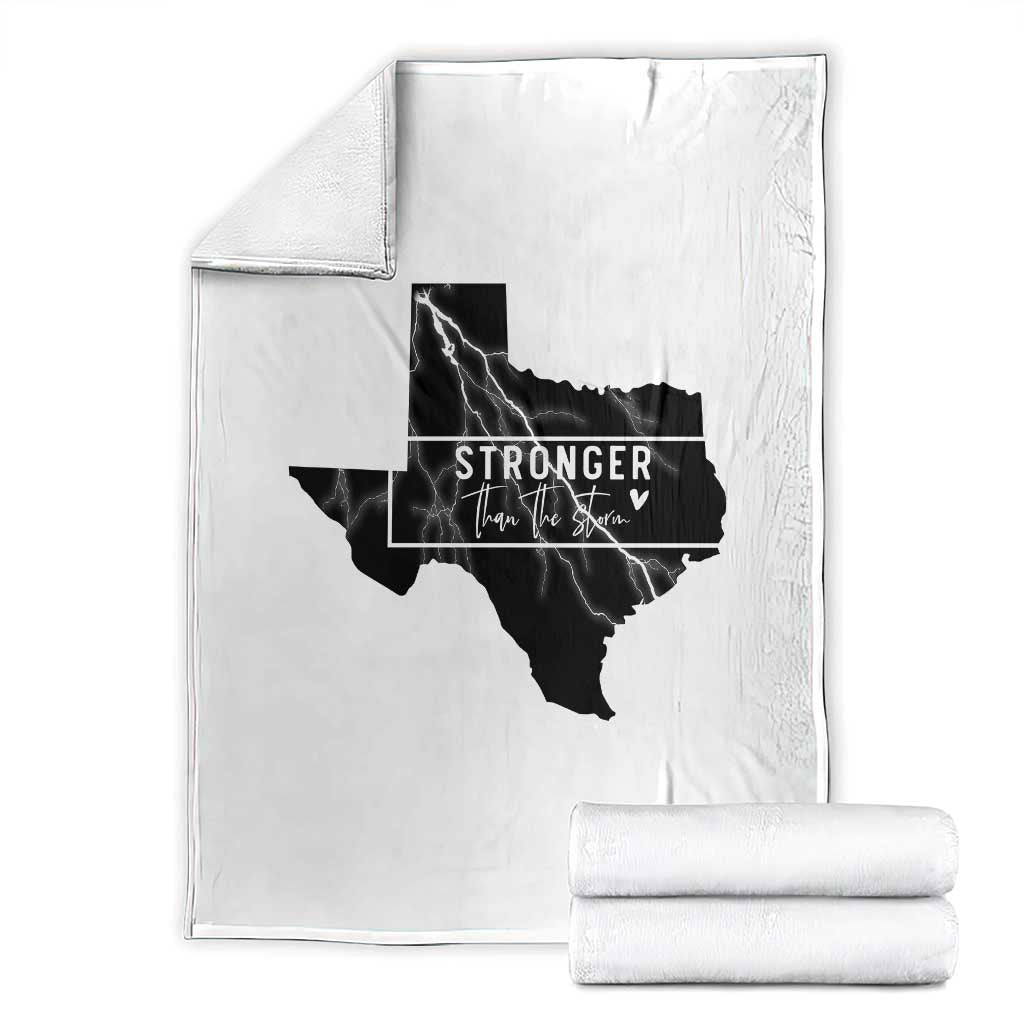 Strong Texas Throw Blanket Stronger Than The Storm Quote - Wonder Print Shop