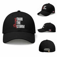 Stronger Than The Storm Baseball Cap Positive Mindset Motivation