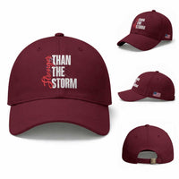 Stronger Than The Storm Baseball Cap Positive Mindset Motivation