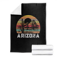 Arizona Throw Blanket Retro Desert Landscape Cactus Lover Gift - Wonder Print Shop