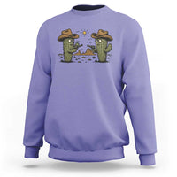 Funny Lone Star Cactus Cowboy Gunfight Gift Sweatshirt - Wonder Print Shop