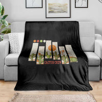 Succulent Plant Lover Gift Throw Blanket Cactus Crew - Wonder Print Shop