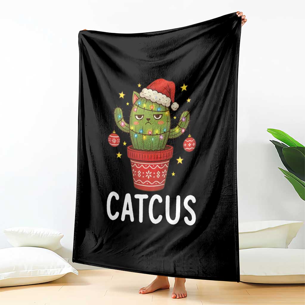 Funny Christmas Catcus Throw Blanket Succulent Lover Gift - Wonder Print Shop