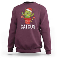 Funny Christmas Catcus Sweatshirt Succulent Lover Gift - Wonder Print Shop