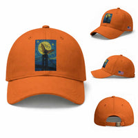 Mothman Starry Night Baseball Cap Van Gogh Cryptid Gift