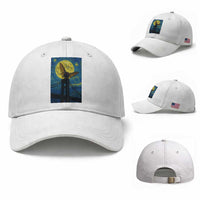 Mothman Starry Night Baseball Cap Van Gogh Cryptid Gift