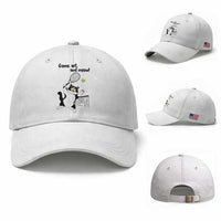 Funny Chubby Cat Tennis Baseball Cap Game Set And Meow
