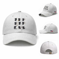 Funny Tennis Game Day Cat Baseball Cap Tennis Player Gift